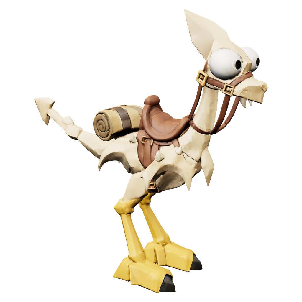 Dragodinde, rendu du modèle 3D